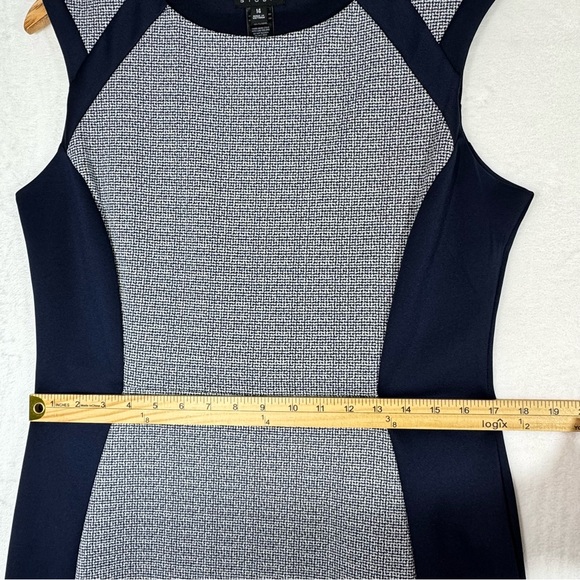 Enfocus Studio Navy Blue Color Block Dress Women's Size 14 RN 74299 Officewear - Picture 9 of 16